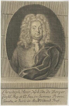 Bildnis des Christoph Henr. de Berger