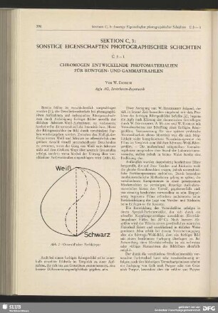 Section C 3, Sonstige Eigenschaften photographischer Schichten