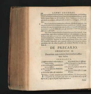 De Precario. Observatio XI.