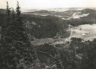 Feldberg (Schwarzwald). Blick vom Feldberg, links der Feldsee