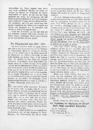 Die Bürgergarde von 1806-1813
