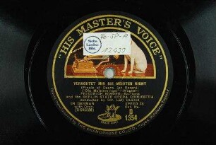 Verachtet mir die Meister nicht (Finale of opéra - 1st record) / ("Die Meistersinger") / (Wagner)