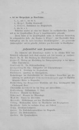 Lehrmittel und Sammlungen