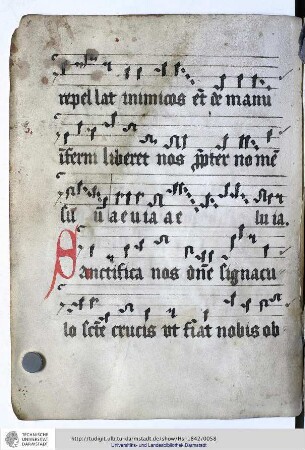 Zwei Nachträge späterer Hand: Oremus dilectissimi nobis ... Sanctifica nos domine