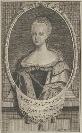 Bildnis von Maria Leszinska, Königin von Frankreich