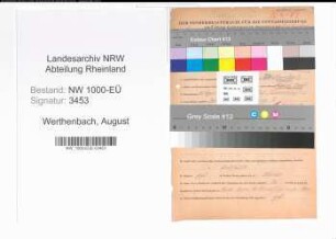 Entnazifizierung August Werthenbach, geb. 30.04.1896 (Ingenieur)