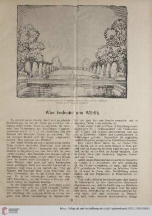 Was bedeutet uns Wörlitz