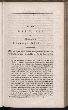 XXXVII. Das Leben des Florentiners Lorenzo Ghiberti.