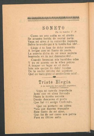 Soneto : En la tumba T.P.