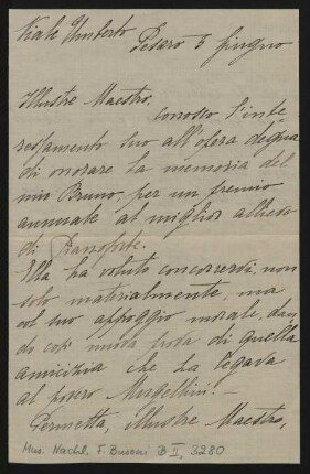 Brief an Ferruccio Busoni : 05.06.1914