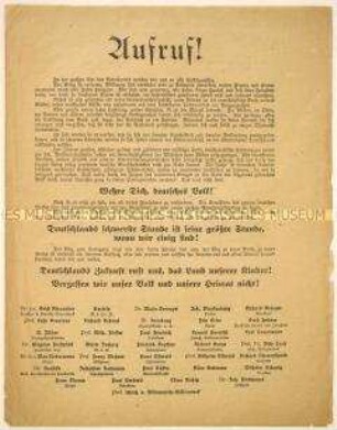Konservative Propagandaschrift gegen die revolutionäre Bewegung nach dem 1. Weltkrieg