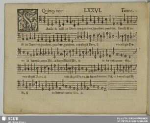 LXXVI. Sancti et justi