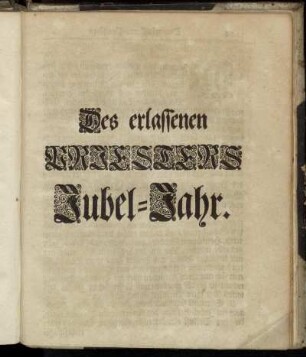 Des erlassenen Priesters Jubel-Jahr.