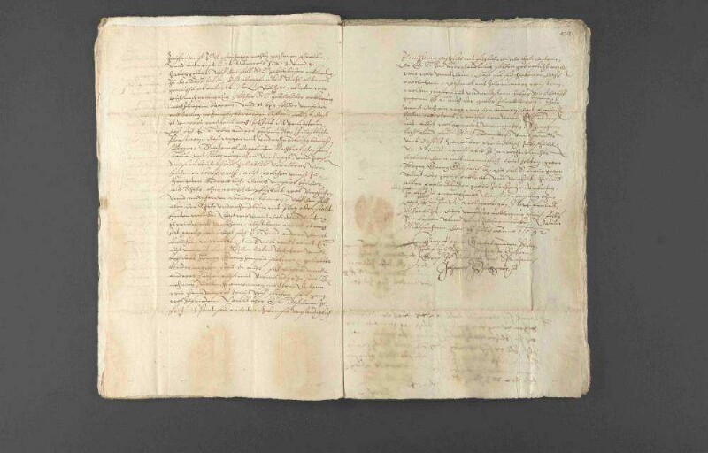 Pfändung des Pfalzgrafen Johann gegen Pfalzgraf Georg Gustav.