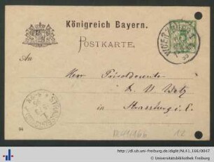 Postkarte, 05.03.1895