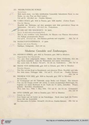 Moderne Gemälde und Zeichnungen (Nr. 379-415)