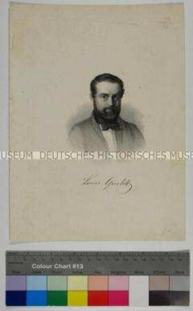 Porträt des Landschaftsmalers und Graphikers Louis Gurlitt