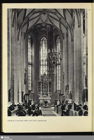 Annaberg, Annenkirche, Blick in den Chor, 1499 bis 1520