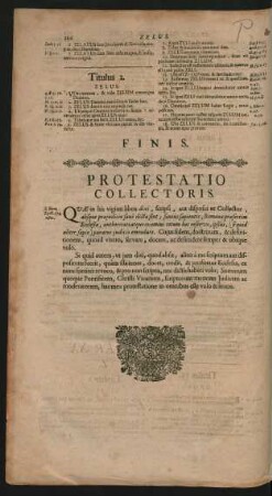 Protestatio Collectoris