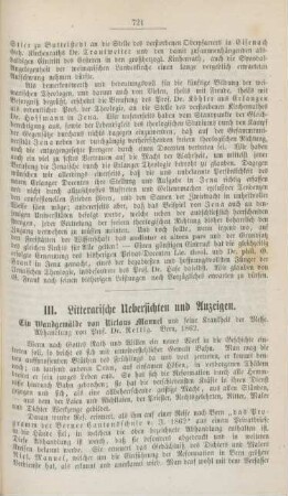 721-729 Literarische Uebersichten und Anzeigen