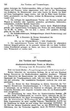 748-754, Akademisch-Juristischer Verein zu München