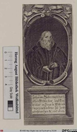 Bildnis Johann Avenarius (eig. Habermann) (I)