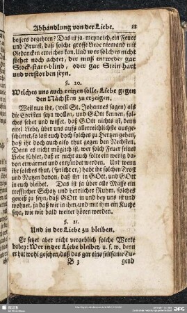 §. 20. Welches uns auch reitzen solle, Liebe gegen den Nächsten zu erzeigen