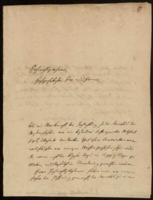 Brief von Johann David Michaelis an Johann Friedrich von Uffenbach, Göttingen, 4.8.1754