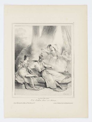 Un indien dans son harem, Blatt 5 der Folge "Lithographisches Album"