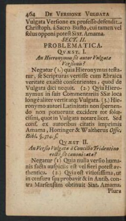 Sect. II. Problematica