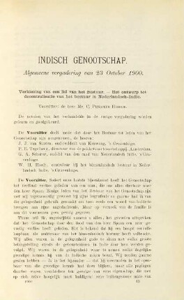 Algemeene vergadering van 23 October 1900