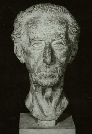 Porträtkopf des Malers Hermann Glöckner