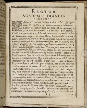Rector Academiae Francofurtanae