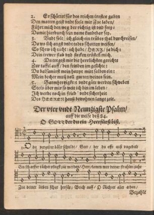 Der vier undt Neunzigste Psalm