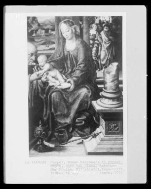 Triptychon mit der Anbetung der heiligen drei Könige — Mitteltafel