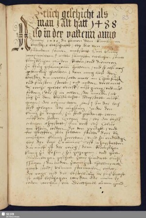 Etlich geschicht als man zalt hatt 1488 [-1491]