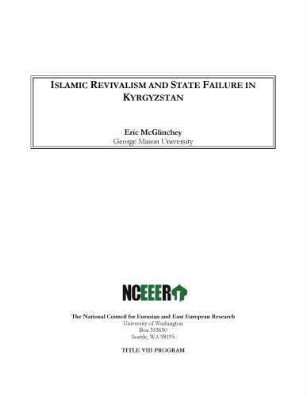 Islamic revivalism and state failure in Kyrgyzstan