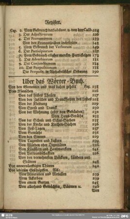 Uber das Wörter-Buch