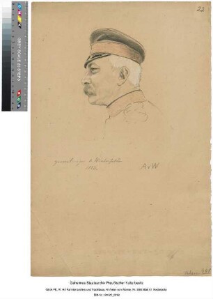Portraitstudie: Generalmajor von Winterfeldt