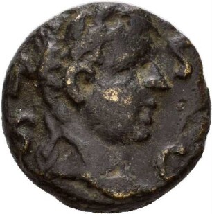 Bronzemünze aus Paestum/Poseidonia (Lukanien) für Tiberius