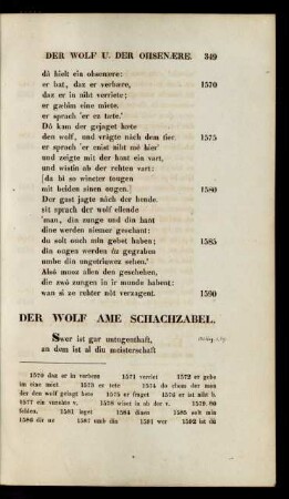 Der Wolf Ame Schachzabel.