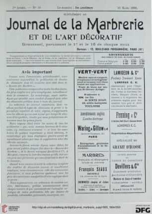 No. 10 (16 Mars 1904)