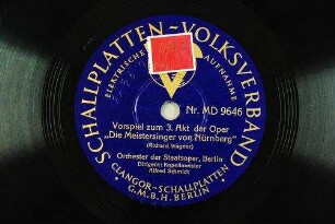 Vorspiel zum 3. Akt der Oper "Die Meistersinger von Nürnberg" / (Richard Wagner)