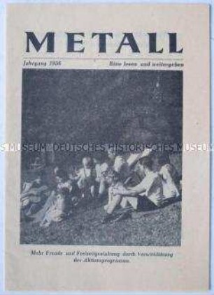 Mitteilungsblatt des FDGB für Westberliner Metallarbeiter u.a. zum Gewerkschaftstag der IG Metall in Dortmund