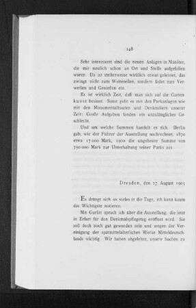 Dresden, den 27. August 1903