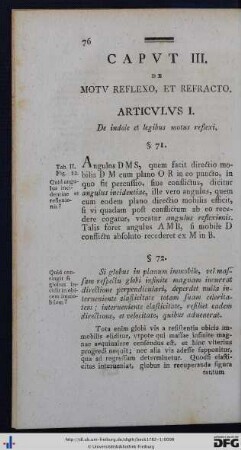 Caput III. De Motu Reflexo, Et Refracto.