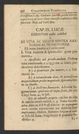 Cap. IX. Lucae Christum nobis exhibet ...