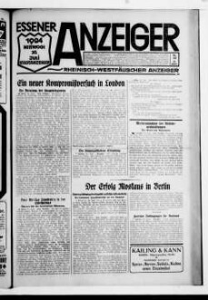 Essener Anzeiger. 1919-1940
