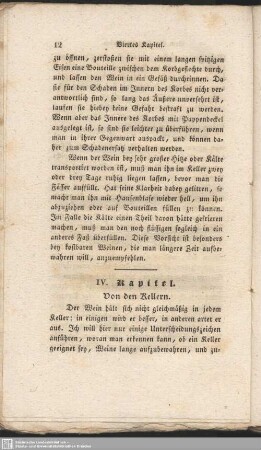 IV.Kapitel. Von den Kellern