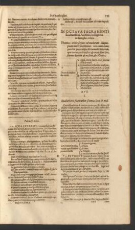 In Octava Sacramenti Eucharistici, Avesnis, in superiore templo, 1609.